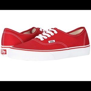 Size 12, Mens, Vans, Red